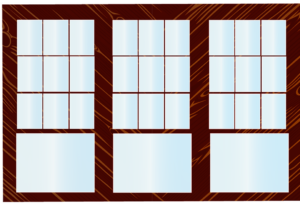 wooden storm windows after Baytown glass repair