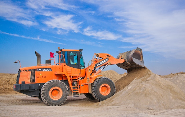 Heavy equipment operating after windshield repair in Baytown